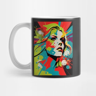 Modern woman in pop-art style Mug